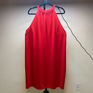 Red A-Line Maxi Dress